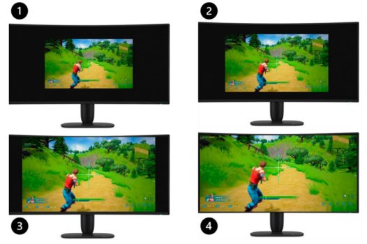 E-Sport-Modus und Auflösungsoptionen (Bild: Dell-Handbuch)