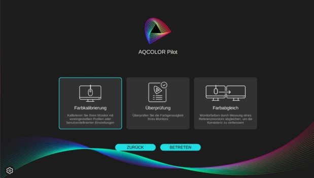 AQCOLOR Pilot: Startseite